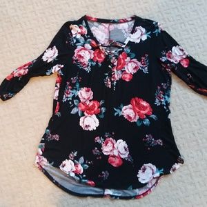 Womens flowered tunic
